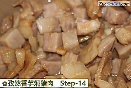 孜然香芋焖猪肉做法第十四步骤