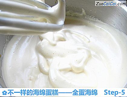 不一样的海绵蛋糕——全蛋海绵做法第五步骤