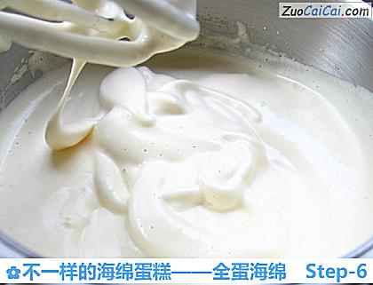 不一样的海绵蛋糕——全蛋海绵做法第六步骤