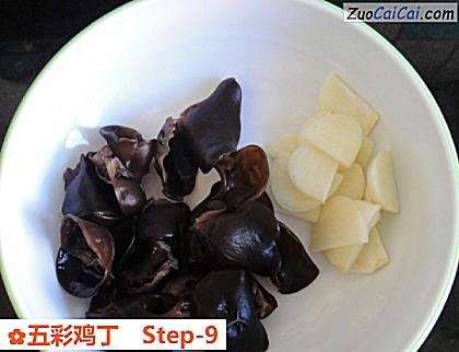 五彩鸡丁做法第九步骤