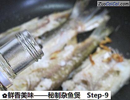 鲜香美味——秘制杂鱼煲做法第九步骤