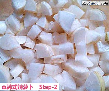 韩式辣萝卜做法第二步骤