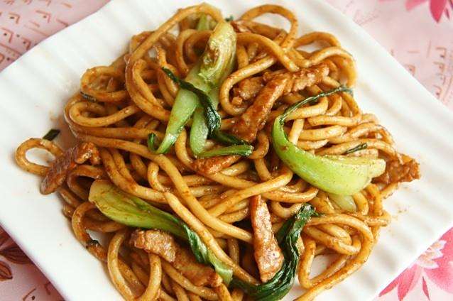 青菜肉丝炒面cover-1
