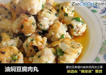 油焖豆腐肉丸