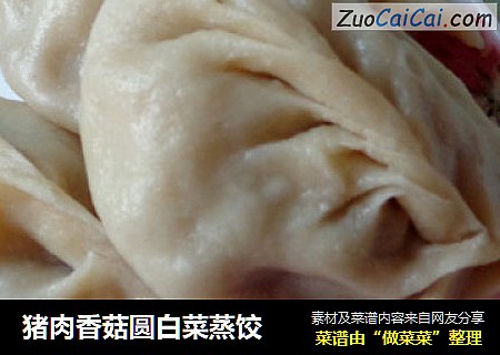 猪肉香菇圆白菜蒸饺