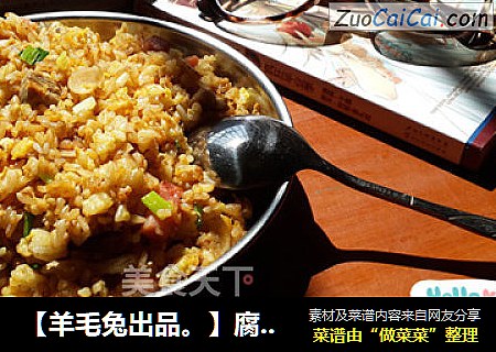 【羊毛兔出品。】腐乳酱油肉炒饭
