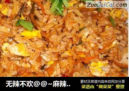 无辣不欢@@~麻辣炒饭
