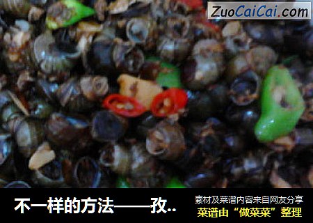 不一样的方法——孜然炒螺蛳