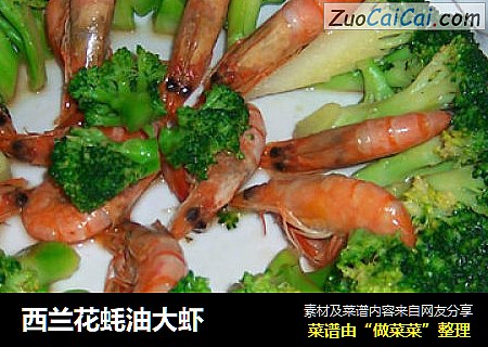 西兰花蚝油大虾