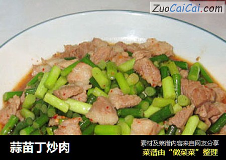 蒜苗丁炒肉