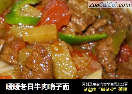 暖暖冬日牛肉哨子面