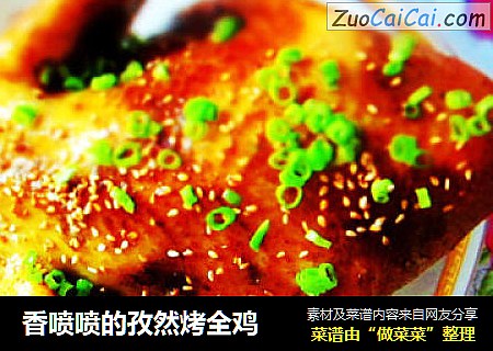 香喷喷的孜然烤全鸡