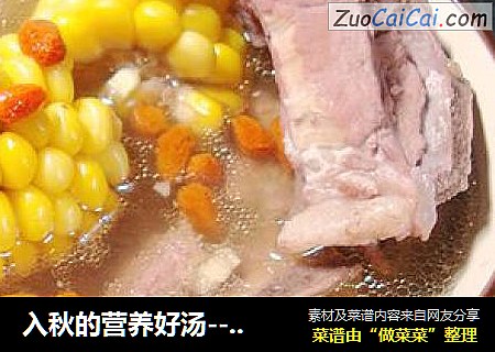 入秋的营养好汤--------【花生玉米排骨汤】