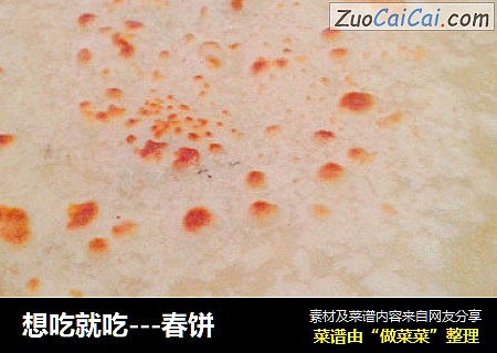 想吃就吃---春饼