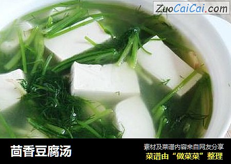 茴香豆腐汤