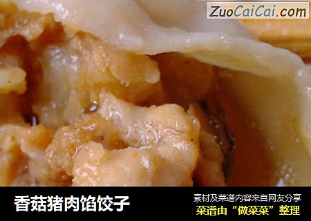 香菇猪肉馅饺子