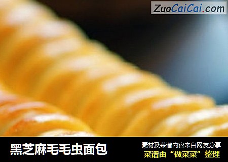 黑芝麻毛毛虫面包