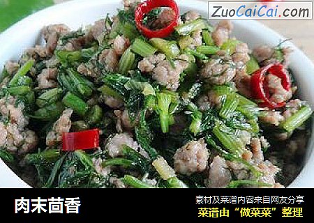 肉末茴香