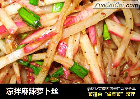 凉拌麻辣萝卜丝