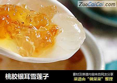 桃胶银耳雪莲子