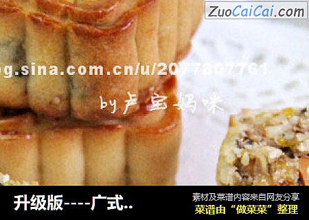 升级版----广式肉松五仁叉烧月饼(附详细过程图)