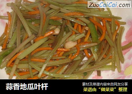 蒜香地瓜叶杆