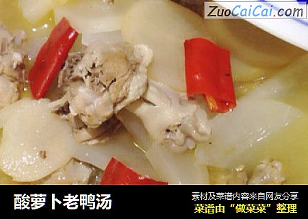 酸萝卜老鸭汤