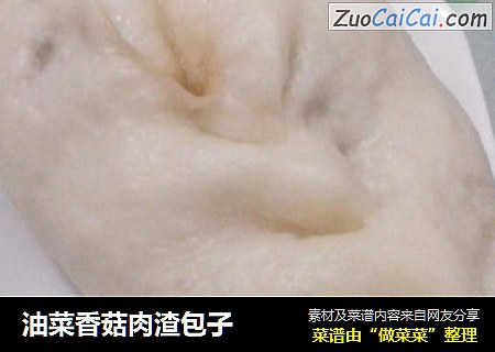 油菜香菇肉渣包子
