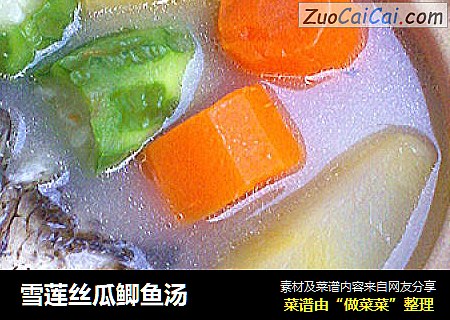 雪莲丝瓜鲫鱼汤
