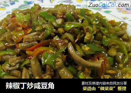 辣椒丁炒咸豆角