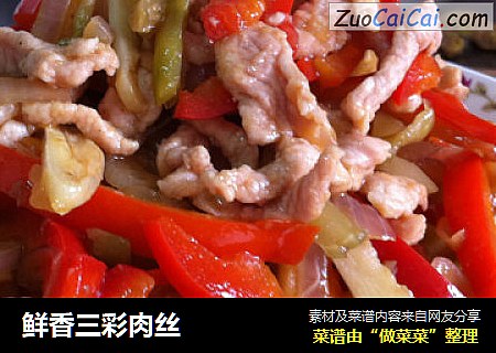 鲜香三彩肉丝