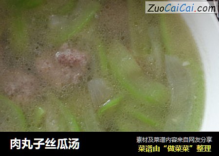 肉丸子丝瓜汤