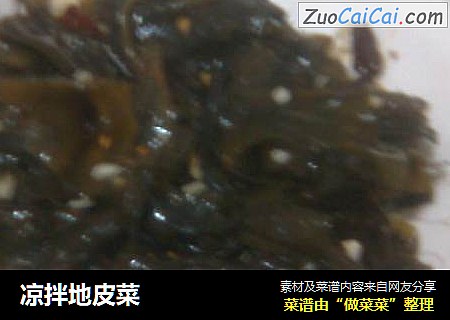 凉拌地皮菜