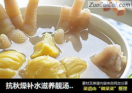 抗秋燥补水滋养靓汤【板栗百合煲鸡脚】