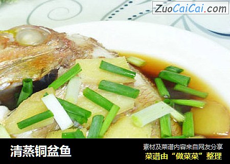 清蒸铜盆鱼