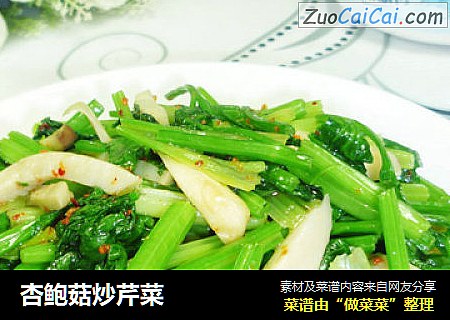 杏鲍菇炒芹菜
