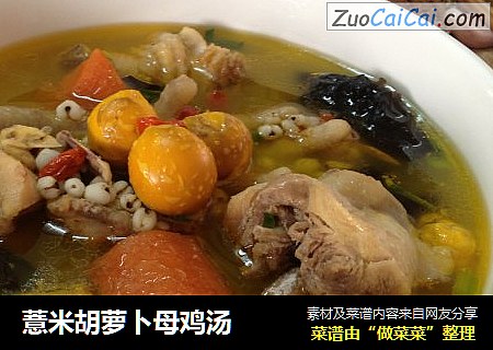 薏米胡萝卜母鸡汤