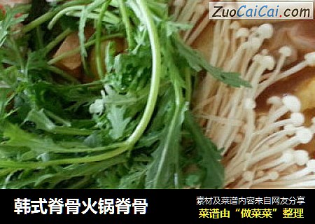 韩式脊骨火锅脊骨