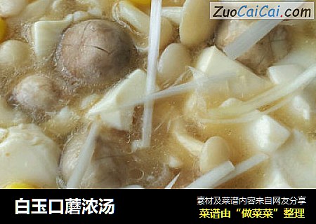 白玉口蘑浓汤