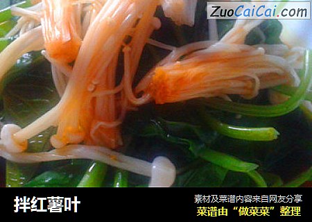 拌红薯叶