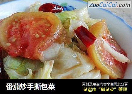 番茄炒手撕包菜
