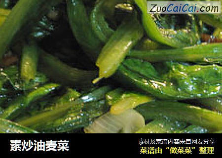 素炒油麦菜