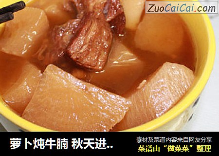 萝卜炖牛腩 秋天进补啦