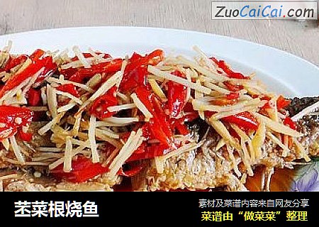 苤菜根烧鱼