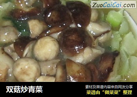 双菇炒青菜