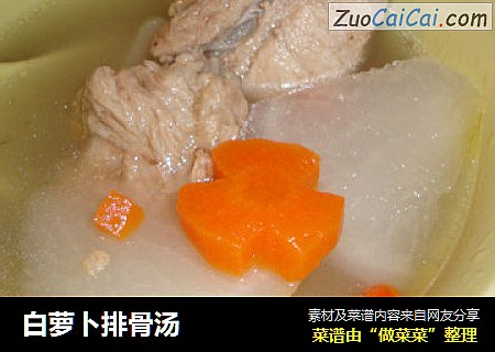 白萝卜排骨汤