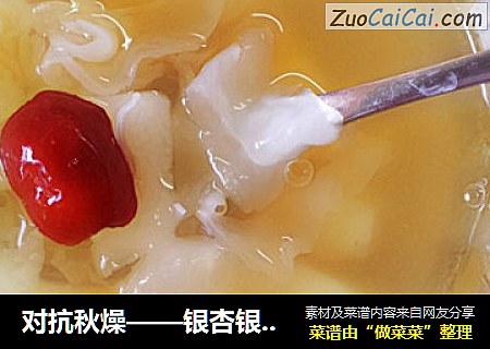 对抗秋燥——银杏银耳山药汤