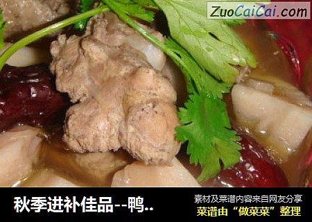 秋季进补佳品--鸭腿炖莲藕