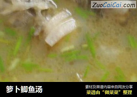 箩卜鲫鱼汤