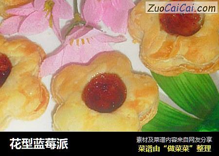 花型蓝莓派